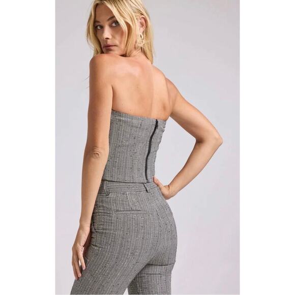 Generation Love Jennifer Plaid Bustier Top size XS - Picture 2 of 9